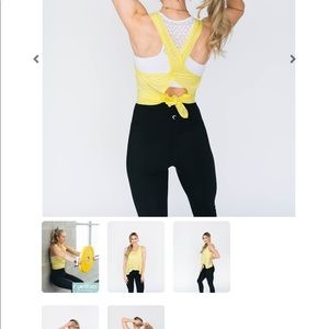 Lemon Nimbus Split Back Tank